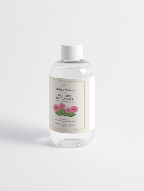 Tonique exfoliant à l'acide glycolique 250 ml, soin visage naturel Maison Velicia